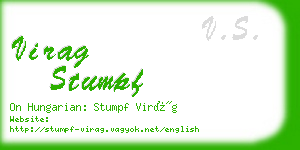 virag stumpf business card